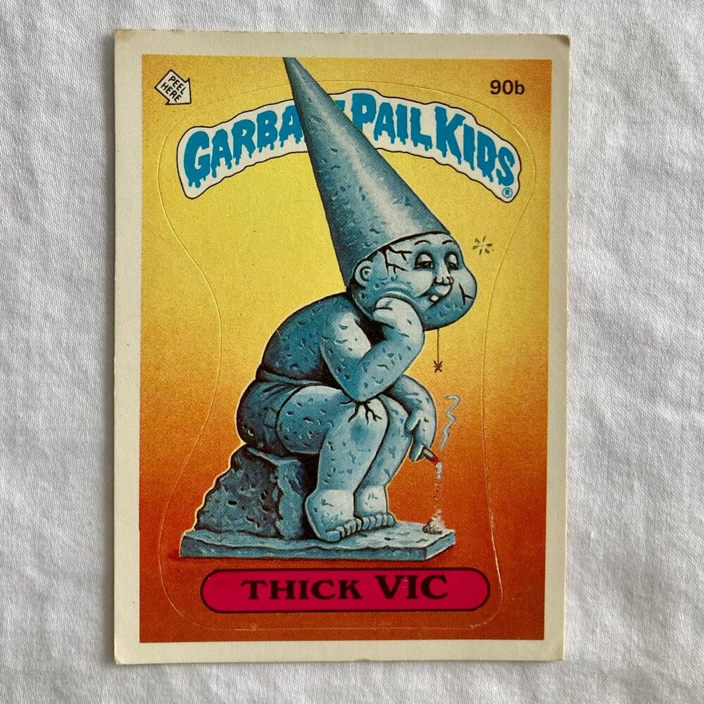 Garbage Pail Kids Card 1986 Topps - 90b Thick Vic (2 available)